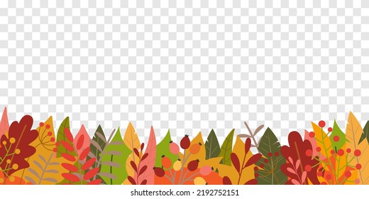 Autumn leaf background. Fall banner template with foliage, leaves frame or border. Sale, thanksgiving, season pattern, poster or layout design template. Vector illustration.
