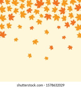 autumn leaf background illustration design 