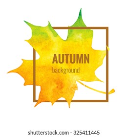 Autumn leaf background made in vector