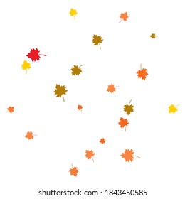 Autumn Leaf background template vector illustration
