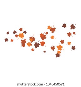 Autumn Leaf background template vector illustration