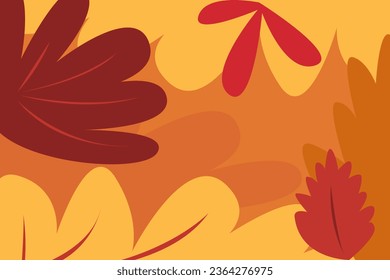 Autumn leaf background. vector illustration