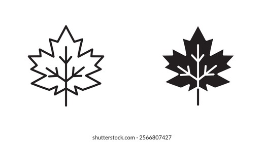 Autumn leaf canadian icons pack for apps and web UI designs