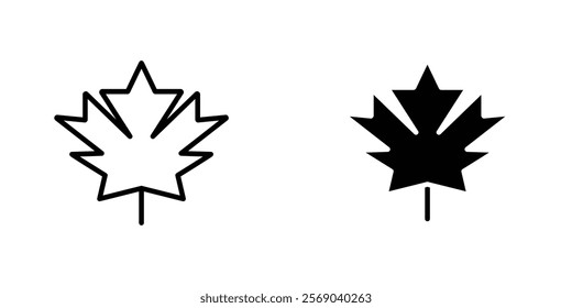 Autumn leaf canadian icons vector graphic pack