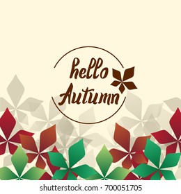 autumn leaf card
