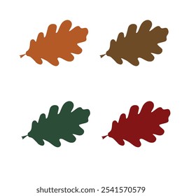 autumn leaf color line illustration