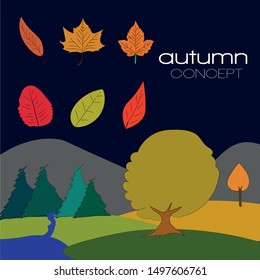 autumn leaf concept for your work.