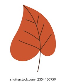 autumn leaf design over white