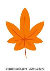 Hoja de otoño. Icono de Planta de otoño. Ilustración del vector