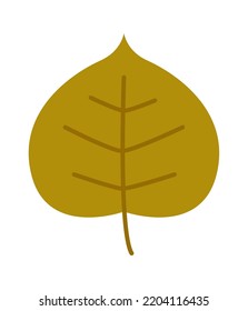 Autumn Leaf. Fall Plant icon. Vector illustration