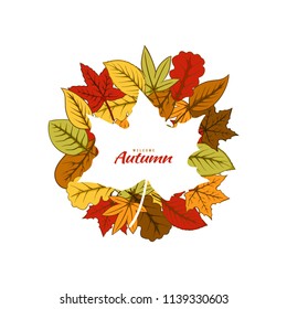 Autumn leaf fallen