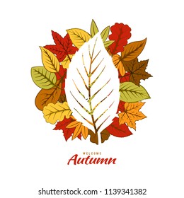 Autumn leaf fallen