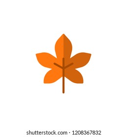 Autumn Leaf  flat icon