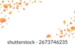 Autumn leaf flying background. October foliage wave frame. Thanksgiving day card. Fall maple composition. Oak leaves decor september poster. Orange plant. Harvest party invitation.Vector illustration.