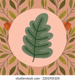 autumn leaf foliage background design