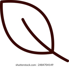 Autumn Leaf Hand Drawn Vector Illustration