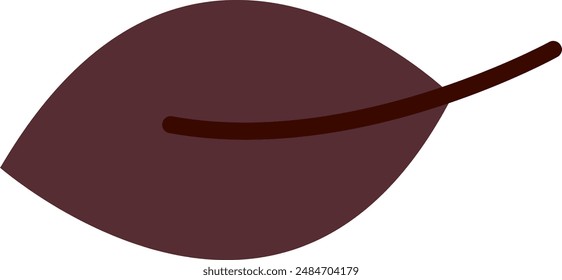 Autumn Leaf Hand Drawn Vector Illustration