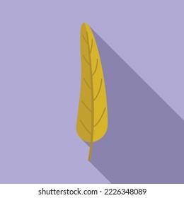 Autumn leaf icon flat vector. Fall maple. Foliage tree
