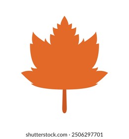 Autumn leaf icon illustrated on background