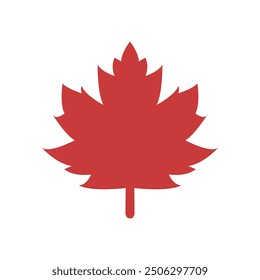 Autumn leaf icon illustrated on background