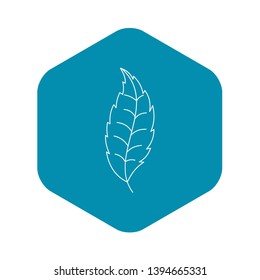 Autumn leaf icon. Outline illustration of autumn leaf vector icon for web