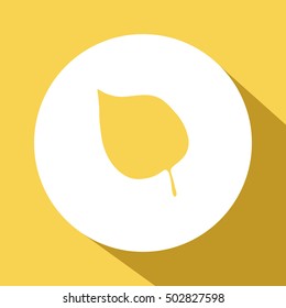 autumn leaf icon. autumn leaf sign