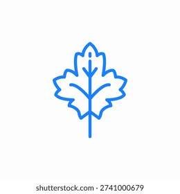 autumn leaf icon sign vector