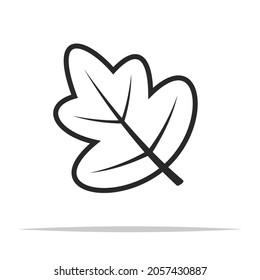 Herbstblatt-Symbol, transparenter Vektorgrafik einzeln