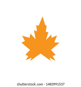 autumn leaf icon vector design template