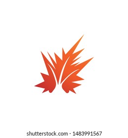 autumn leaf icon vector design template