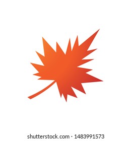 autumn leaf icon vector design template
