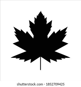 Autumn leaf icon vector illustration.