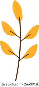 Ilustraciones de hojas de otoño en estilos planos y doodle, con follaje forestal, ramas y decoraciones estacionales