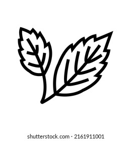 autumn leaf line icon vector. autumn leaf sign. isolated contour symbol black illustration