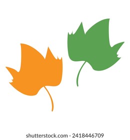 autumn leaf logo icon . Autumn design element. Vector illustration  