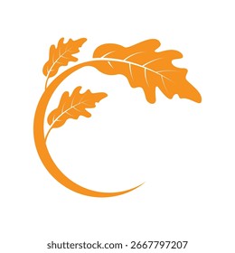 Herbstblatt Logo Vorlage Illustration Symbol Design