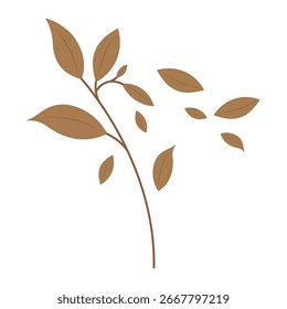 Diseño del icono de la ilustración de la Plantilla del logotipo de la hoja del otoño