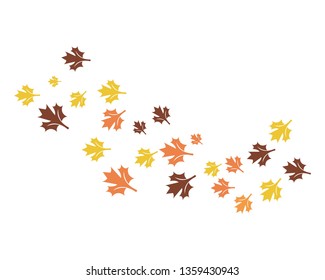autumn leaf logo vector icon