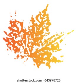 Autumn leaf, Autumn. Maple leaf vector icon. Textile, blog decoration, banner, poster, wrapping paper.