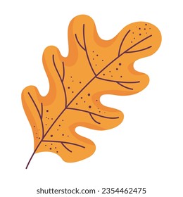 autumn leaf nature icon isolated
