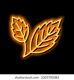 autumn leaf neon light sign vector. autumn leaf illustration