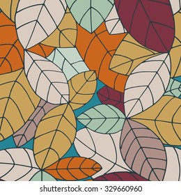 Autumn leaf pattern 