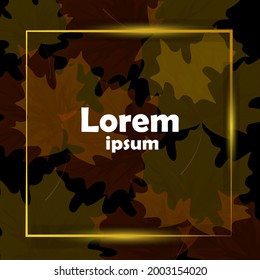 autumn leaf pattern background illustration for banner, cover, wallpaper