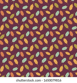 Autumn Leaf Pattern. Swatch Included