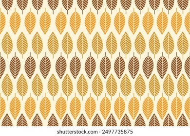 Autumn leaf pattern wallpaper background