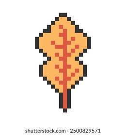 autumn leaf pixel art for your needs