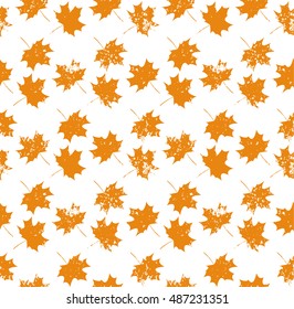 autumn leaf seamless pattern. Autumn background