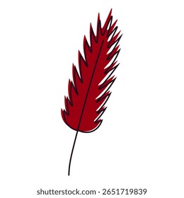 Autumn leaf. stylized autumn  leaf