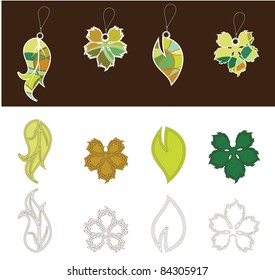 autumn leaf tags