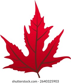 Autumn Leaf Vector Collection - Gradient Red